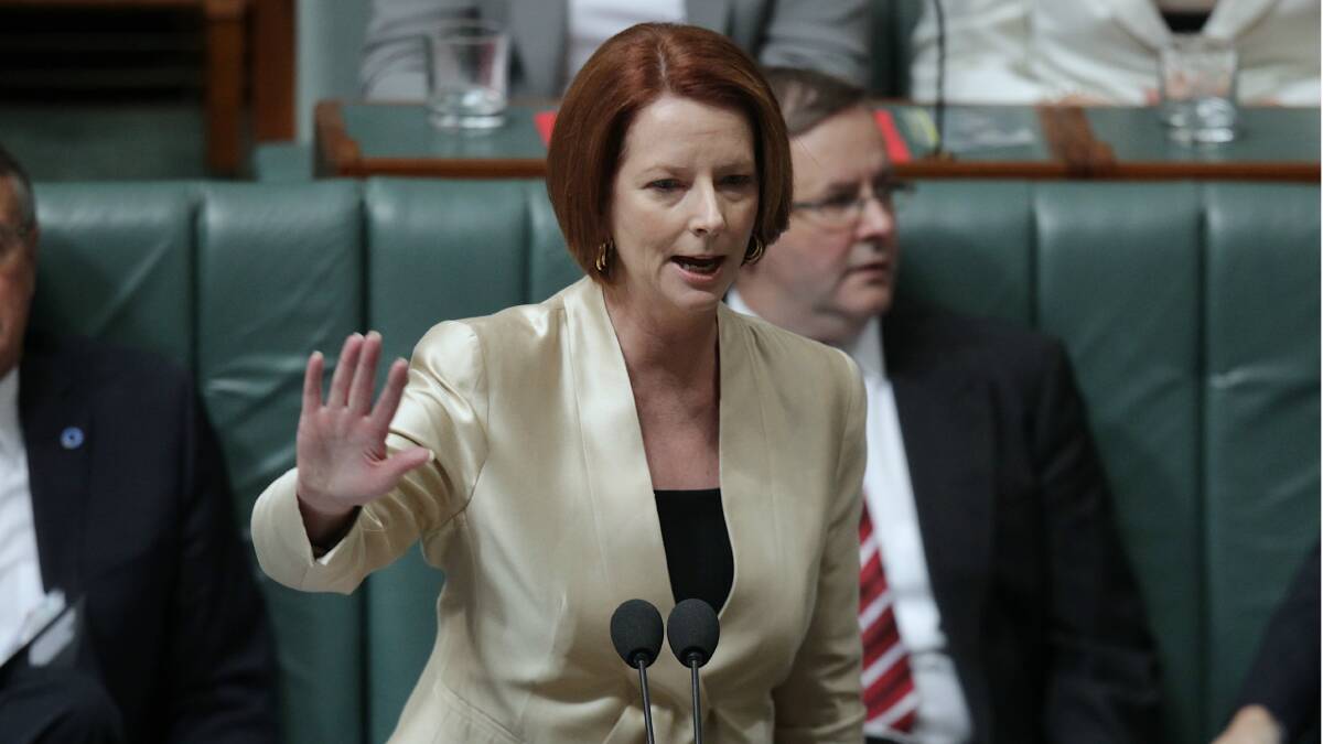 Prime Minister Julia Gillard. Picture: Alex Ellinghausen