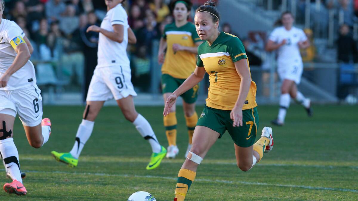 Caitlin Foord aims to help the Young Matildas qualify for the under-20 World Cup. Picture: ORLANDO CHIODO