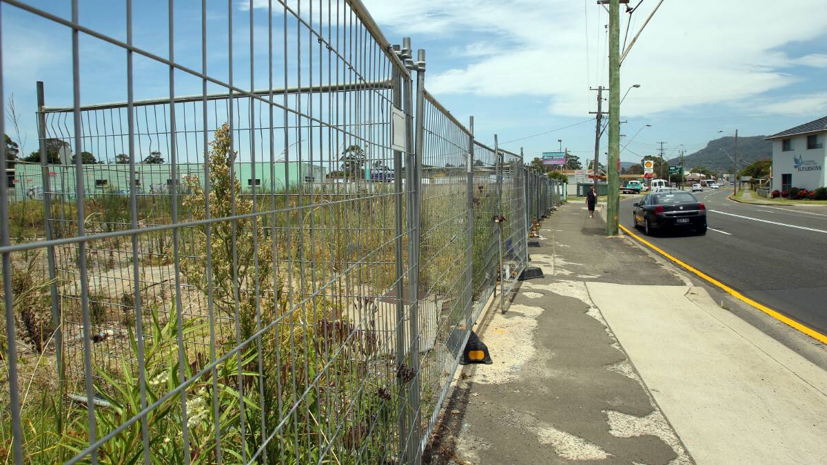 The site of the proposed Woolworths in Bulli. Picture: KEN ROBERTSON