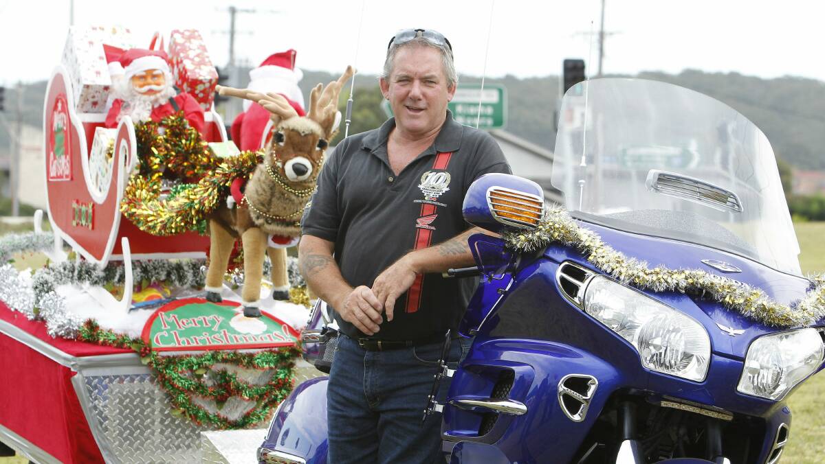 Warren Lindsay of Albion Park with his Honda Gold Wing. Pictures: ANDY ZAKELI