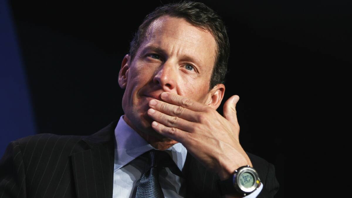 Disgraced cyclist Lance Armstrong. Picture: REUTERS