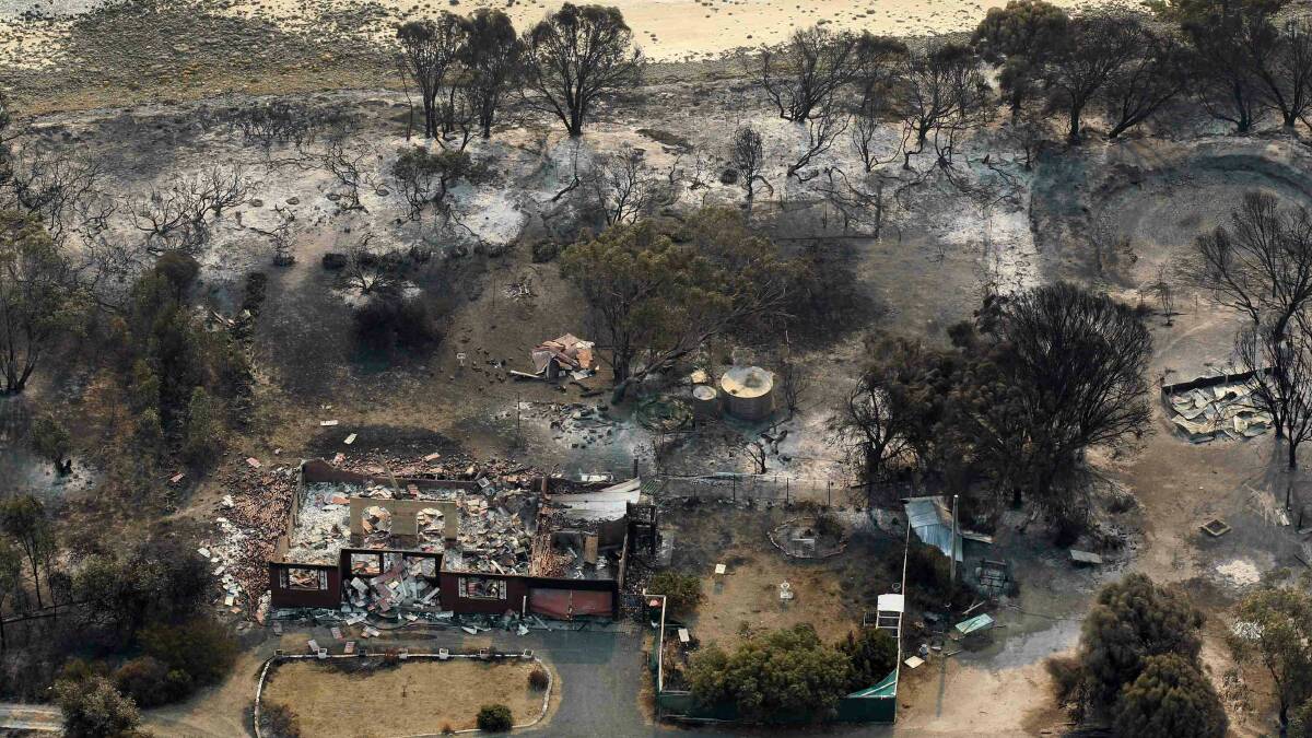 The devastation caused in the Tasmanian town of Dunalley by this year's fires. Picture: REUTERS