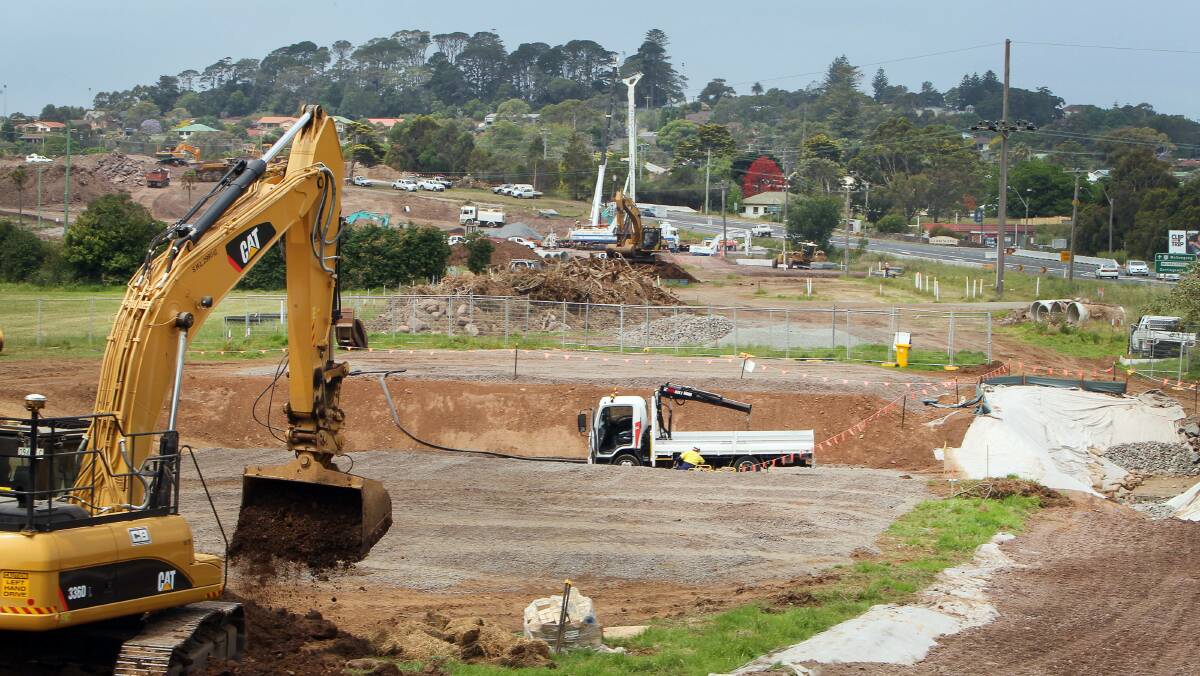The $310 million upgrade of the Princes Highway at Gerringong. Picture: SYLVIA LIBER