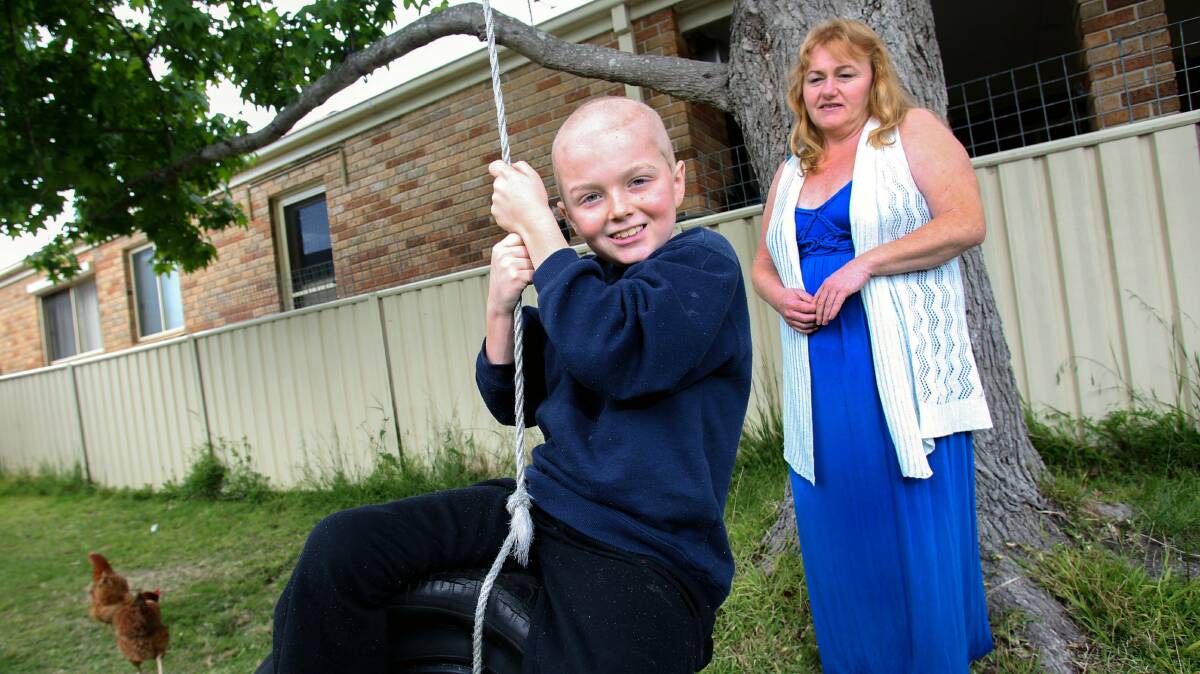 Dianne Young with her son Matthew. Picture: ADAM McLEAN