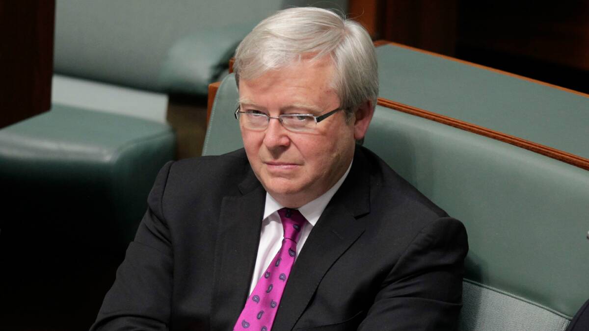 Former prime minister Kevin Rudd. Picture: ANDREW MEARES