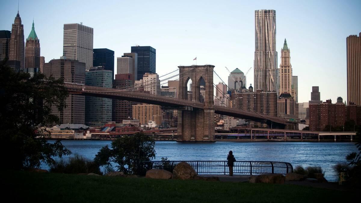 The Brooklyn Bridge in New York City. Picture: NEW YORK TIMES