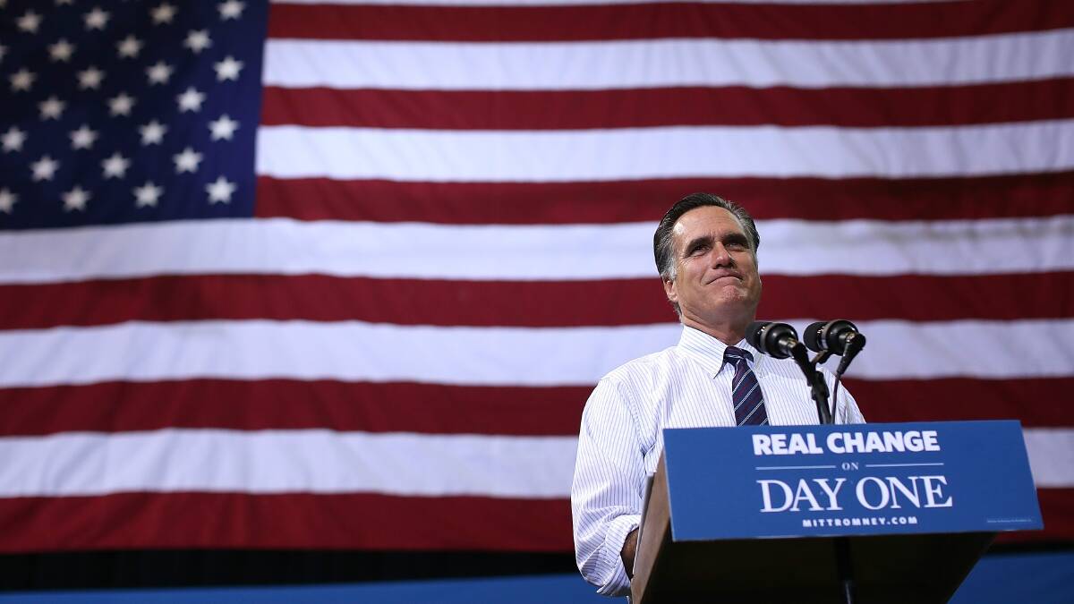 Presidential candidate Mitt Romney. Picture: GETTY IMAGES