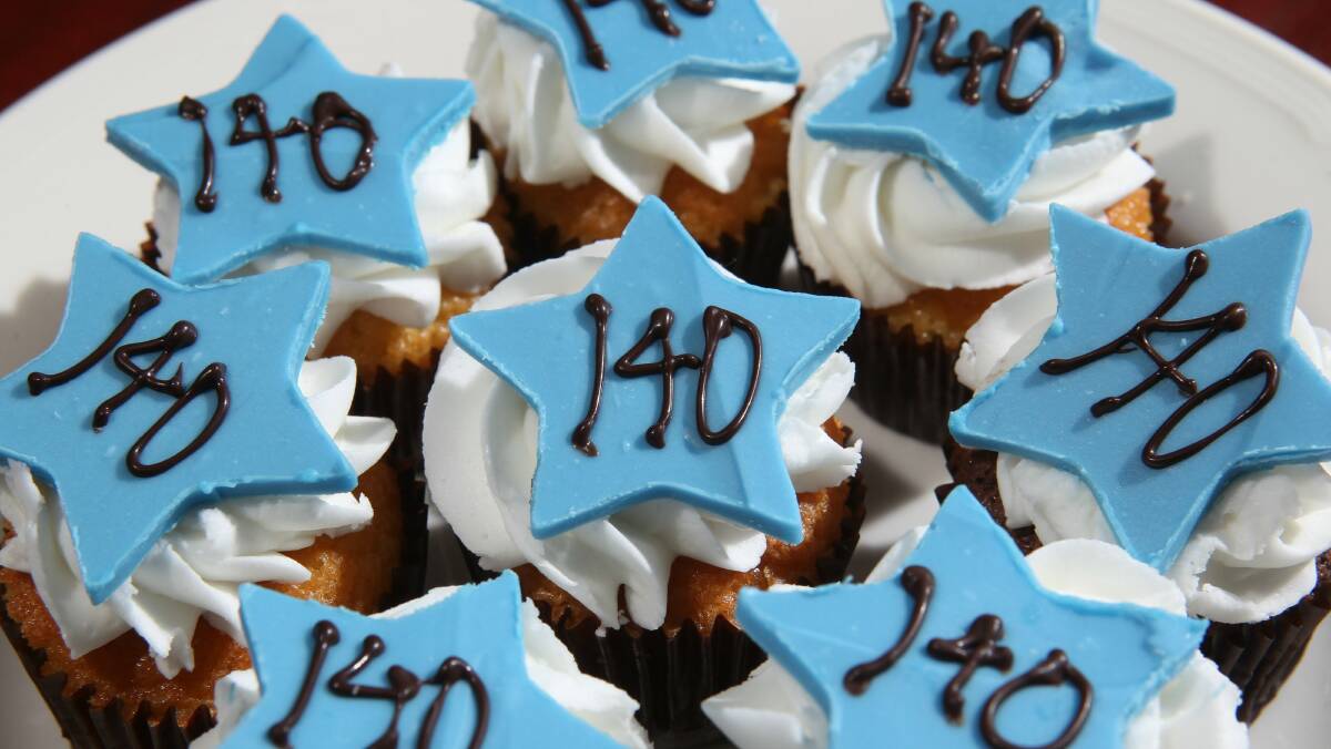 Cupcakes made to celebrate the school's 140th anniversary. Picture: KEN ROBERTSON