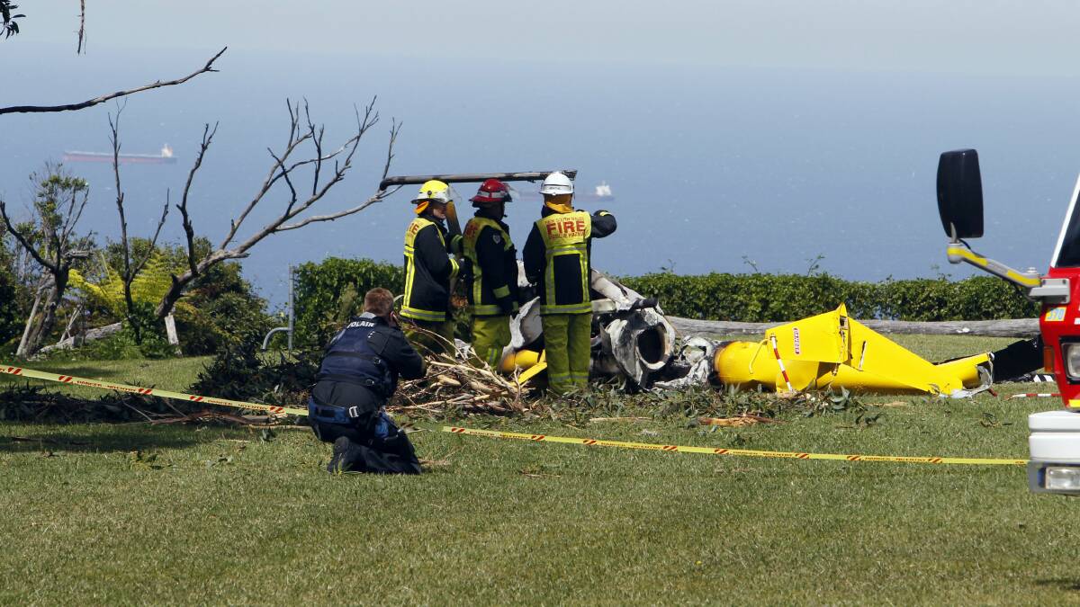 PHOTOS: Four dead after helicopter crash at Bulli Tops