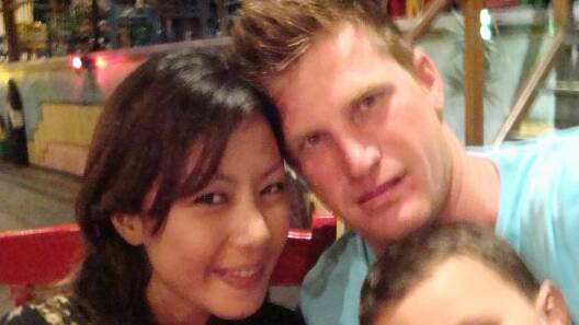 Cade Dallas with ex-wife Veny Amelia in Bali in 2010. 