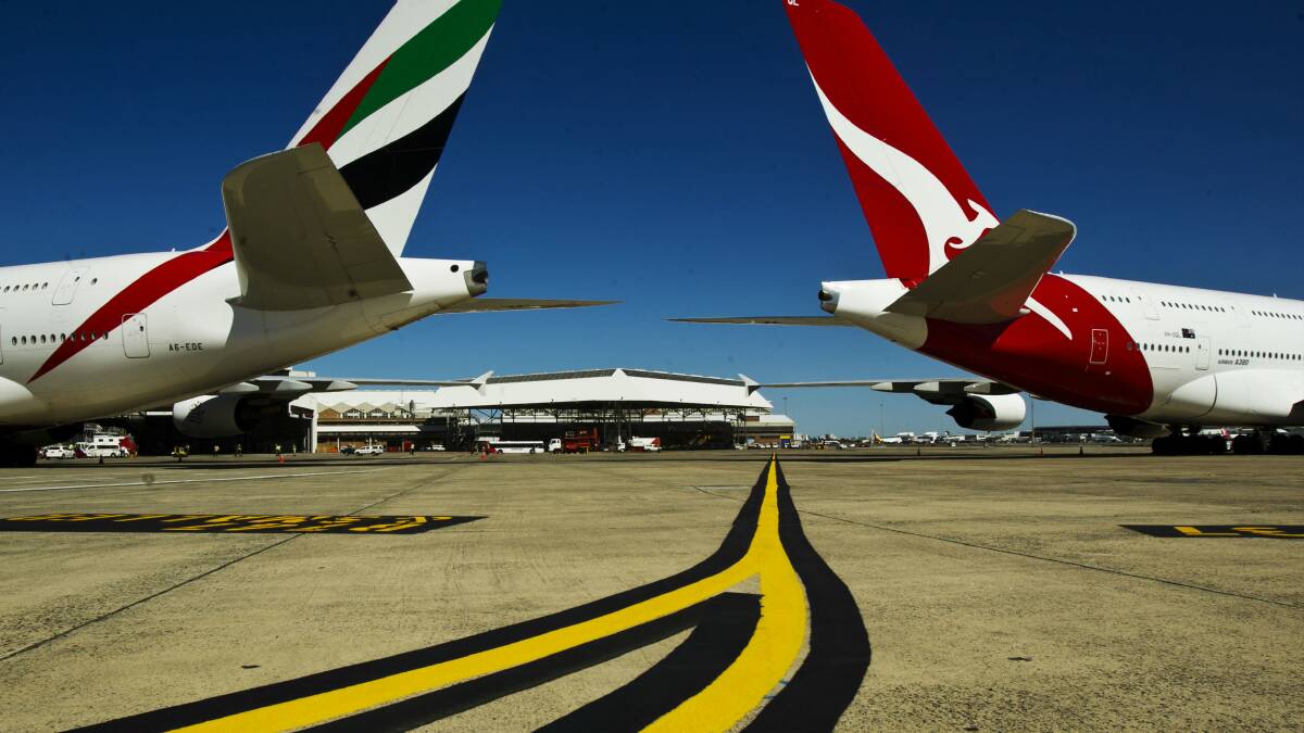 Sydney Airport is predicted to reach capacity around 2025, a new study says. Picture: NIC WALKER