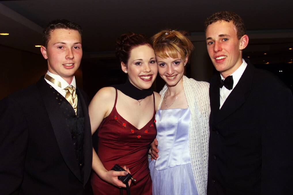 Edmund Rice College, 1999: Andrew McCormack, Rachael Rhodes, Karen McGowan and Tim O'Connell.