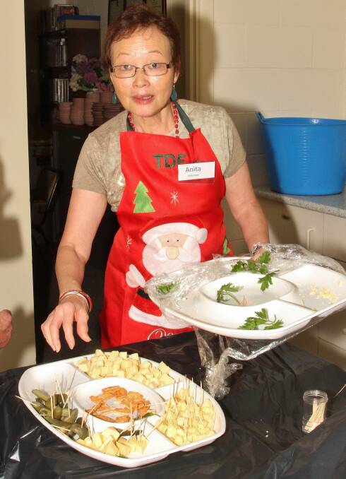 Anita Ng at the DENNY Foundation's Christmas Day lunch. Picture: GREG ELLIS