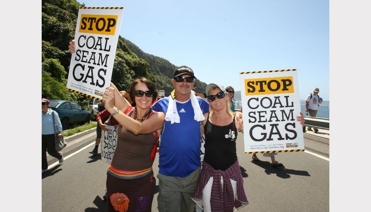 Thousands of marchers closed the Seacliff Bridge in October 2011, and thousands more flooded into Bulli Showground in October last year.