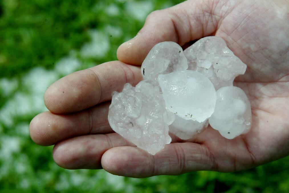 Short but fierce: golf ball-sized hail batters the Illawarra.