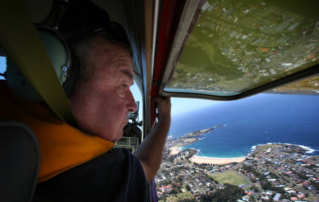 Observer Bob Chapman from the Illawarra Aerial Patrol.