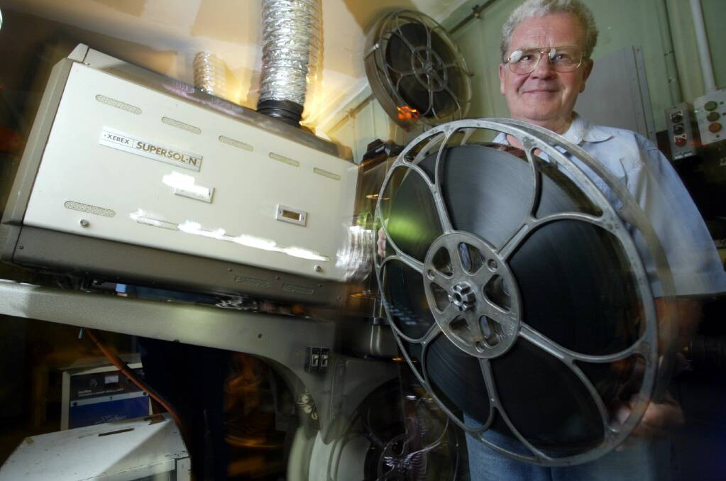 The historic Regent Theatre runs its last reel. Projectionist Michael Kelly, of Figtree, worked at the Wollongong cinema for nearly 40 years.