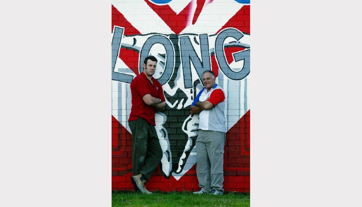 August 2004: Wollongong Bulls coaches Shaun Wessel and Kon.