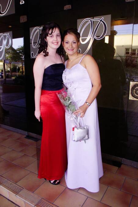 Illawarra Sports High, 2001: Rhiannon Marshall and Brigitte Pilar.