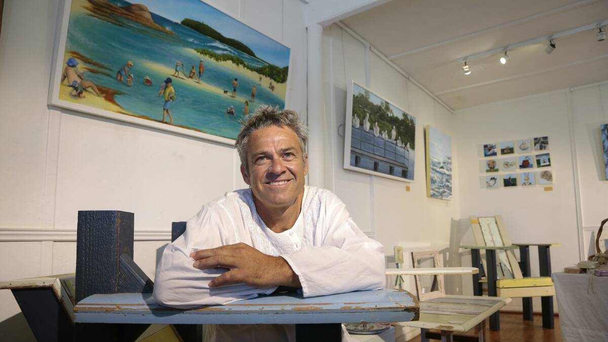 Paul Ware is one of the artists at the Mossy Point ARTery. Pictures: JEFFREY CHAN