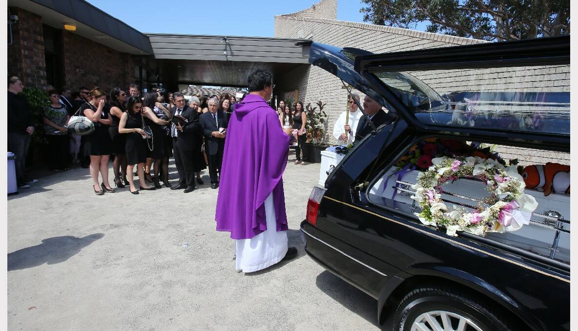 The funeral service of Cassandra Nascimento at St John’s Catholic Church. Picture: ROBERT PEET