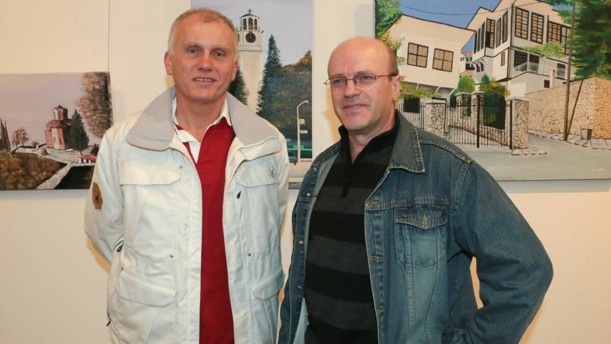 Vladimir Sokolovaki and Drage Nikolovski were at Project Contemporary Artspace.