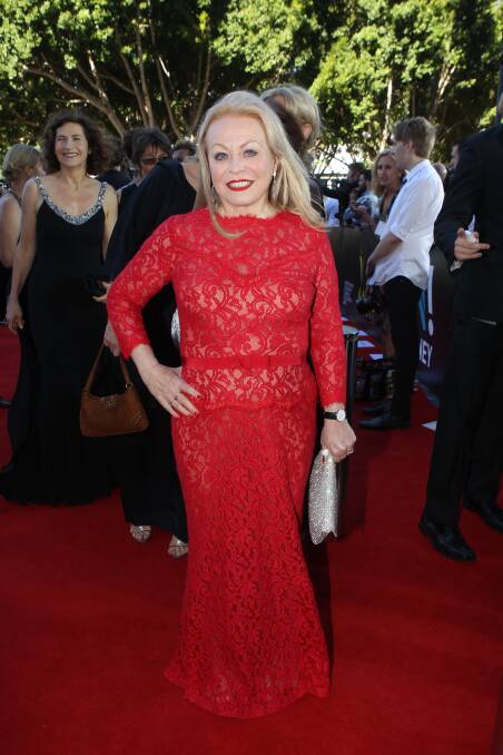 Jackie Weaver at the AACTA Awards. Picture: SAHLAN HAYES