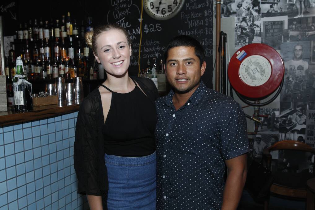 Shannon Hancock and Jose Martinez at Howlin’ Wolf Bar.