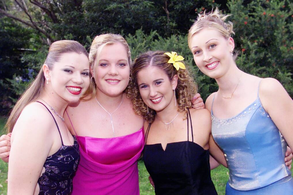 St Joseph's, 2001: Jessica Zickar, Jessica Zalunardo, Tegan Cummins and Erin Bridge.