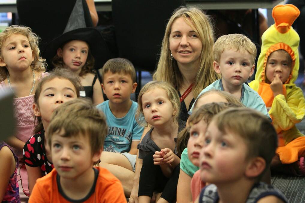 Story time at Thirroul Community Centre and Library. Picture: KIRK GILMOUR
