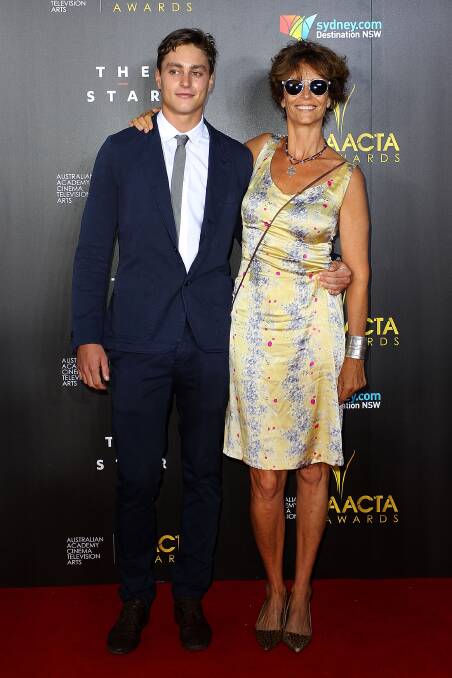 Joe Brown and Rachel Ward at the AACTA Awards. Picture: GETTY IMAGES