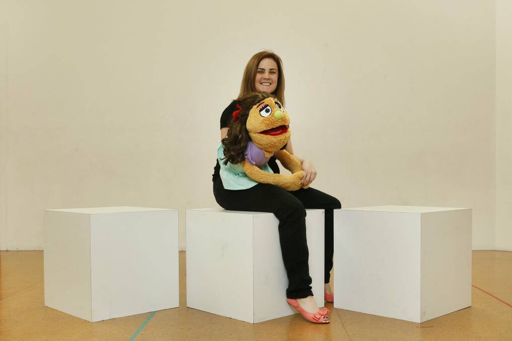 Jess Wilkinson with Kate Monster.