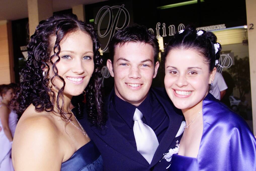 Illawarra Sports High, 2001: Renee Mate, MIchael Meurer and Lynette Riquelme.