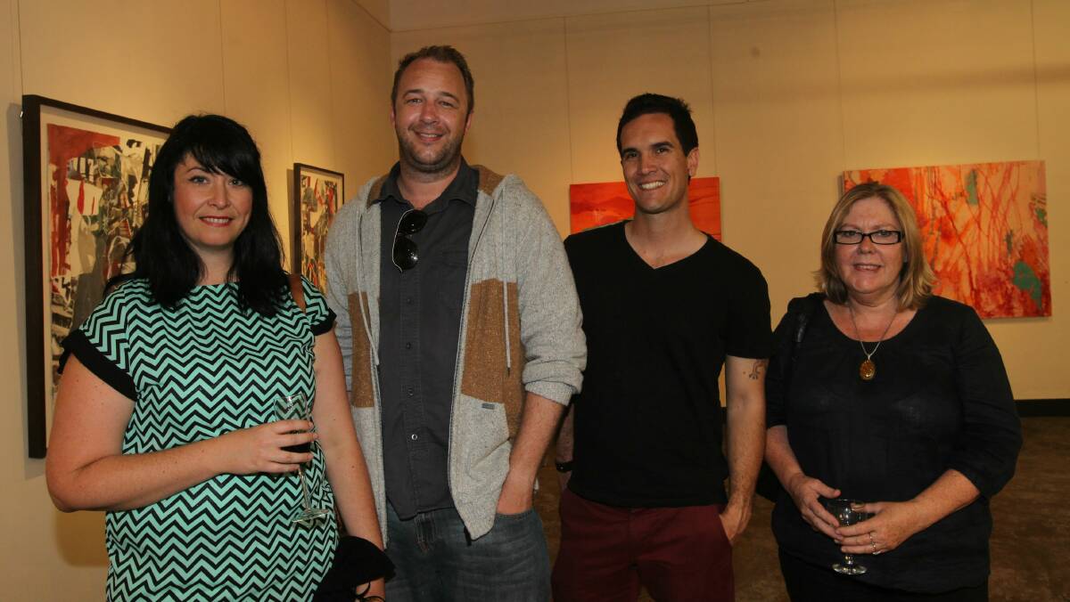 Julie Danilov, Saxon Reynolds, Peter Hewitt and Maggy Cummings at Project Art Space.