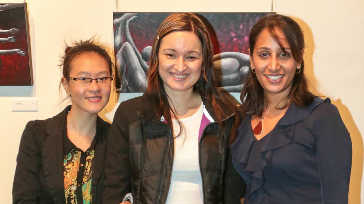 My Nguyen, Julie Dimovska and Sara Tehrani. 