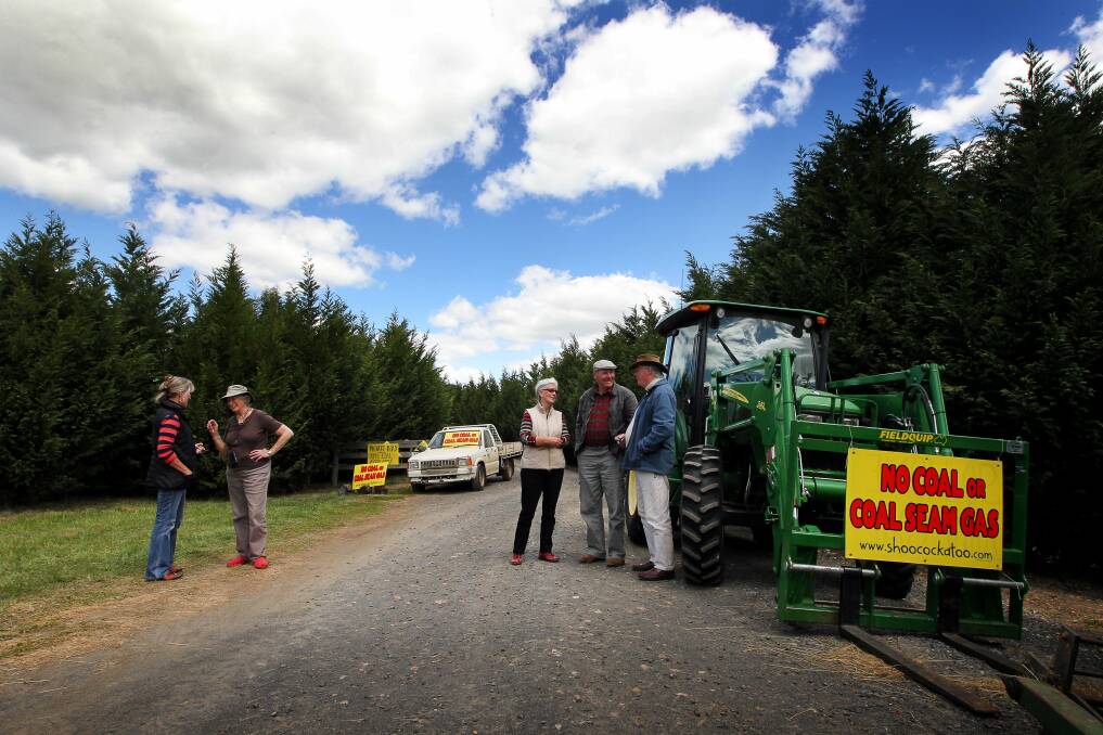 Most of the opponents to coal exploration are from the surrounding area or use this private road in Sutton Forest.