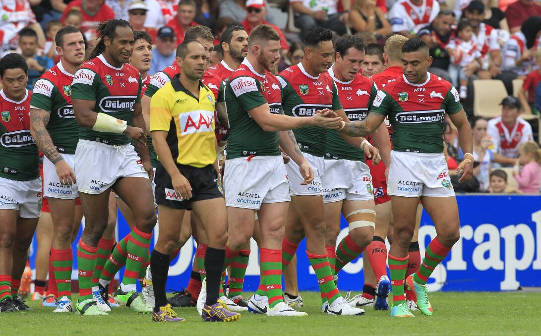 St George Illawarra Dragons v South Sydney Rabbitohs at WIN Entertainment Centre. Picture: ANDY ZAKELI