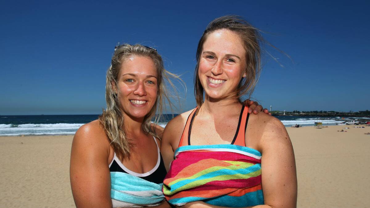 Friends Samantha Howcroft and Keesha Whitford love being able to ‘‘go to the beach any time’’.