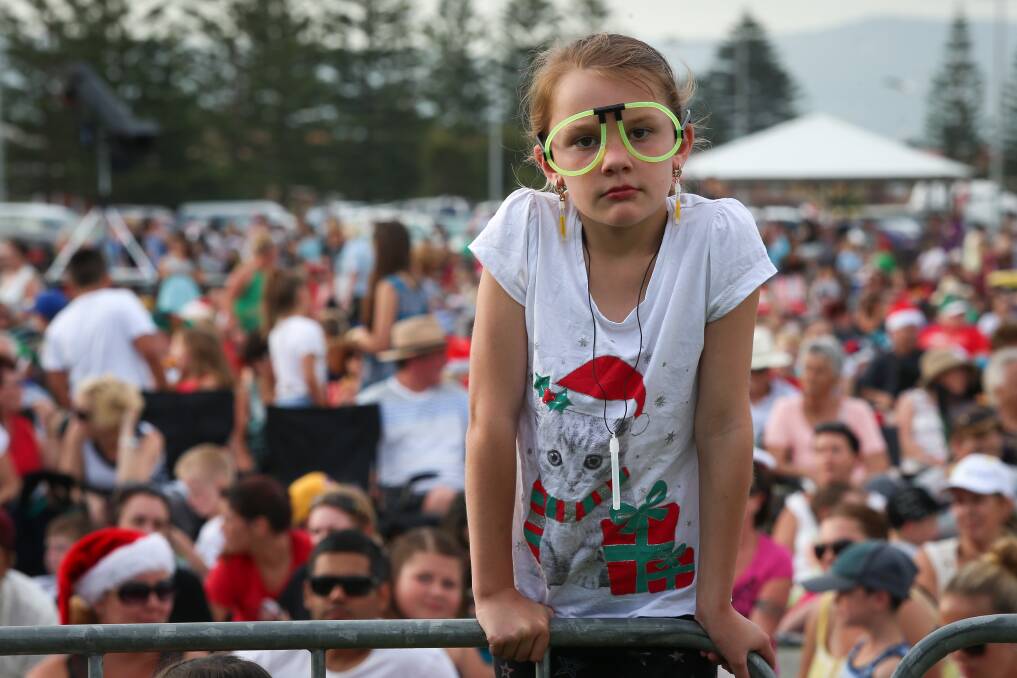 A girl watches the performance at Reddall Reserve. Picture: ADAM McLEAN
