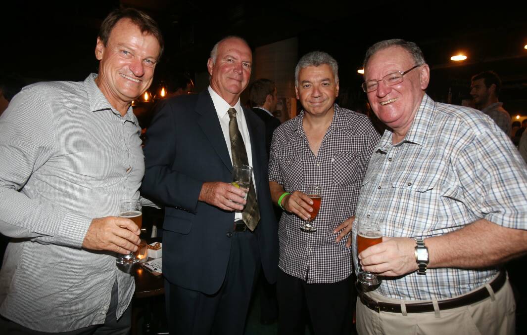 Nick Hartgerink, Murray Steele, Arthur Rorris and Peter Newell at Howlin' Wolf Bar.