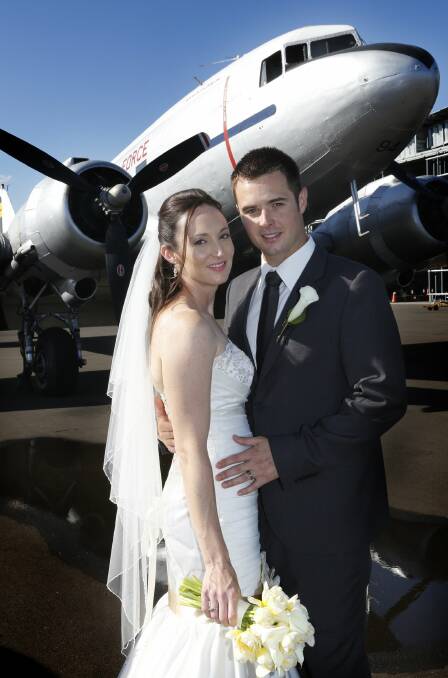 March 23: Angela Pitt and Lachlan Barlow were married at the Pilot's Cottage, Kiama.