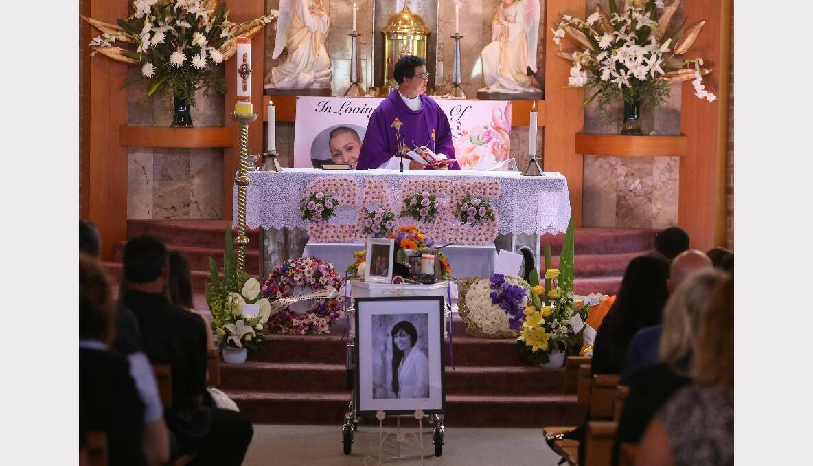 The funeral service of Cassandra Nascimento at St John’s Catholic Church. Picture: ROBERT PEET