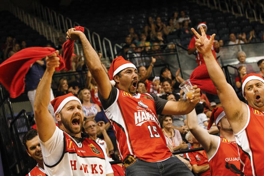 The Hawks beat the Kings 73-69 at the Sydney Entertainment Centre. Picture: CHRISTOPHER CHAN