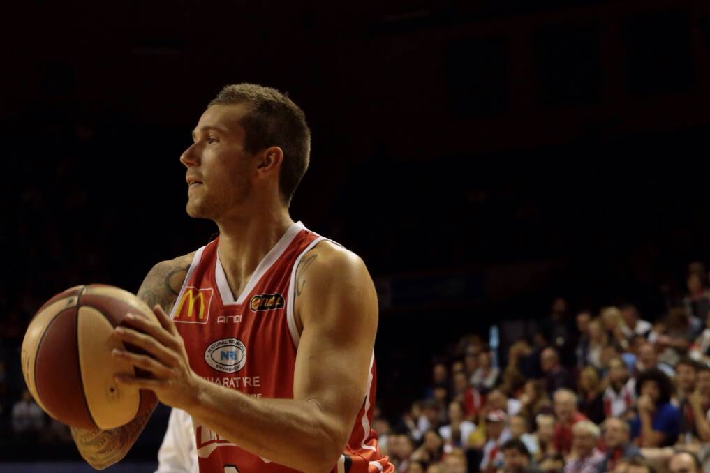 Hawks beat the 36ers 91-89 at the WIN Entertainment Centre. Picture: ADAM McLEAN