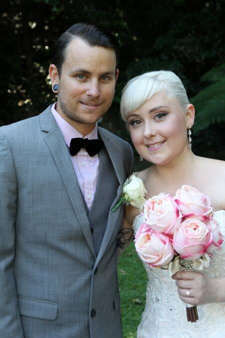 October 12: Tomika Meharg and Ben Maher were married at Mt Keira Scout Camp.