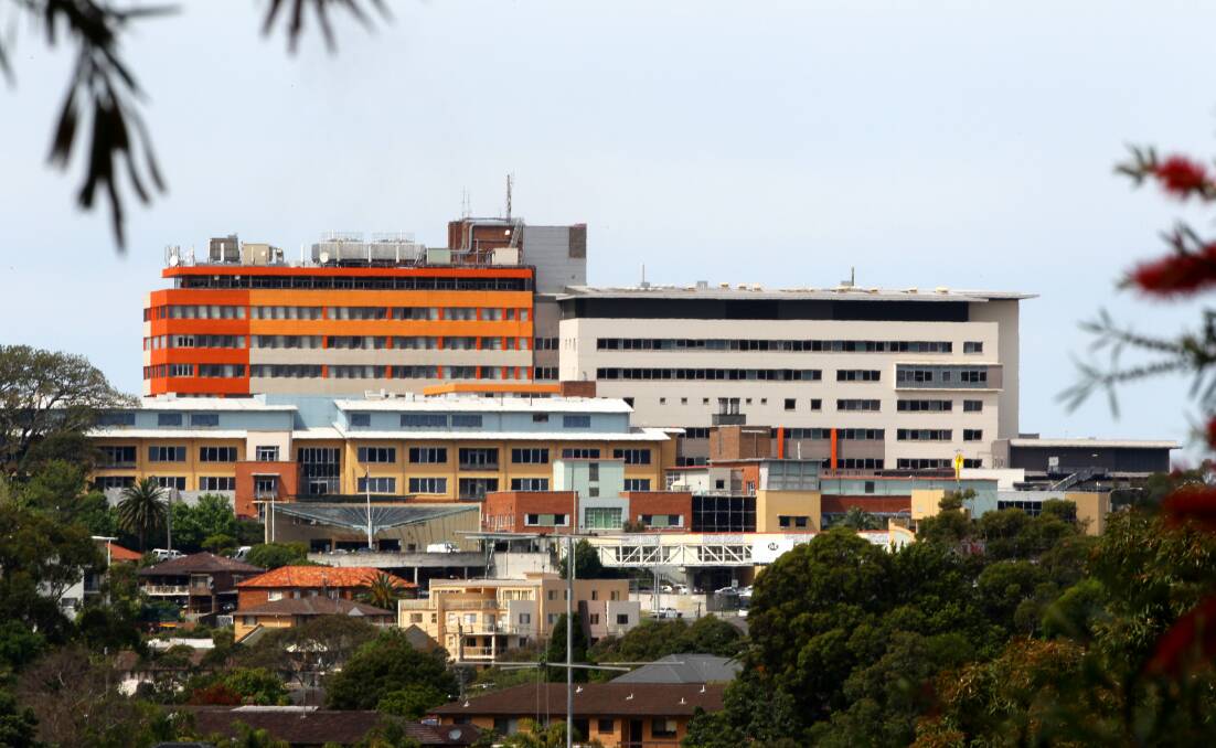 Wollongong Hospital seen from the botanic garden at Gywnneville. Picture: KIRK GILMOUR