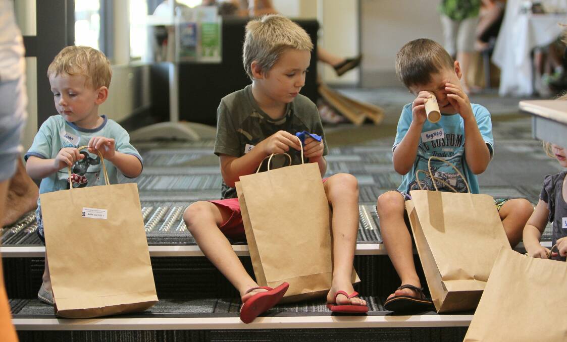 A goody bag for each of the kids. Picture: KIRK GILMOUR