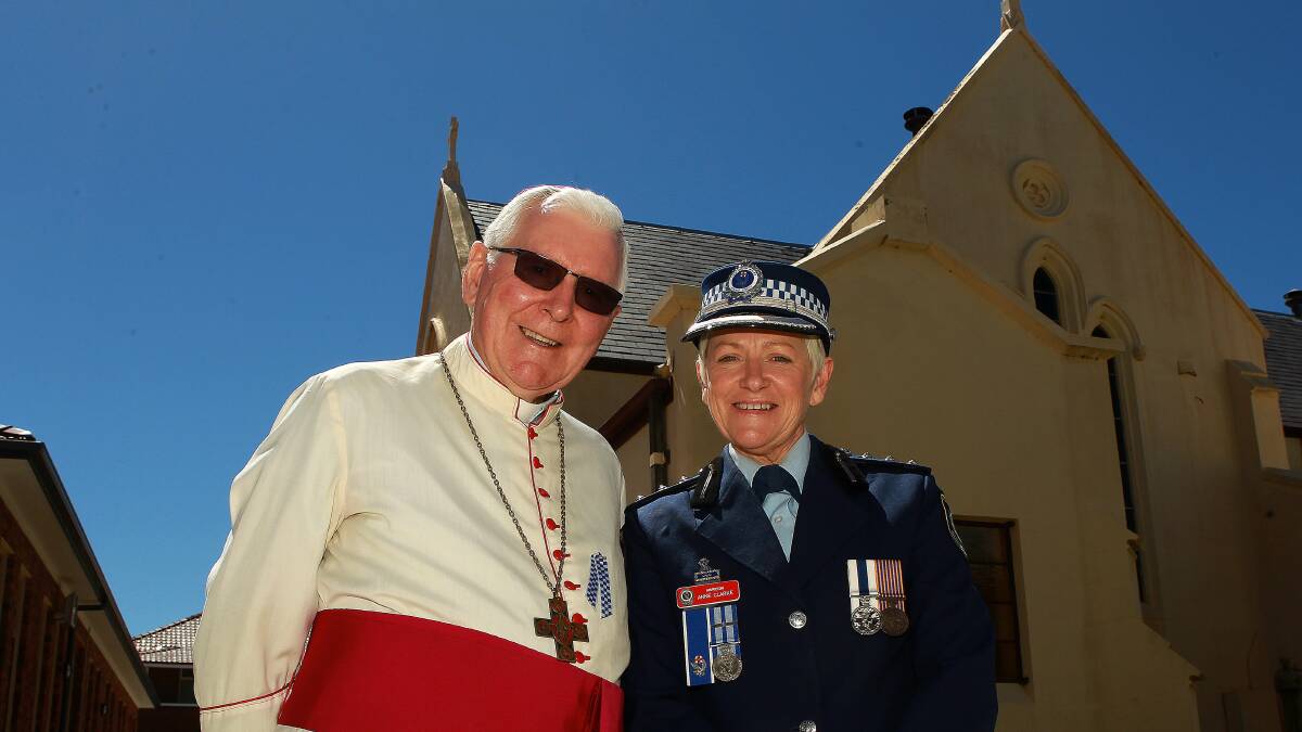 Bishop Peter Ingham with Inspector Anne Clarke at the ceremony. Picture: GREG TOTMAN