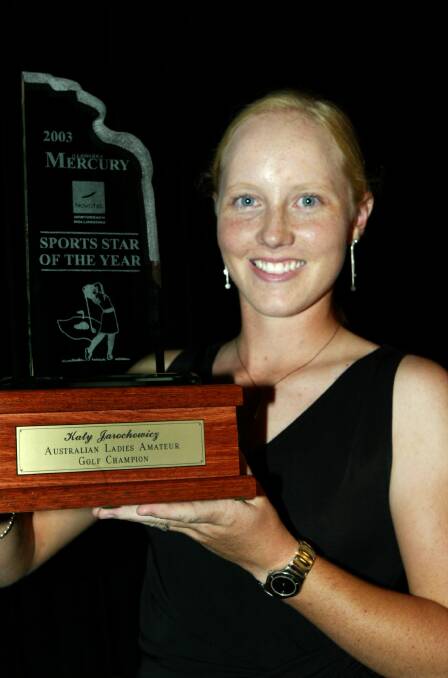 Illawarra Mercury Novotel Northbeach Sports Star of the Year winner Katy Jarochowicz was stunned by her award.