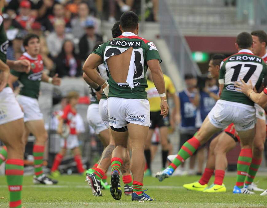 St George Illawarra Dragons v South Sydney Rabbitohs at WIN Entertainment Centre. Picture: ANDY ZAKELI
